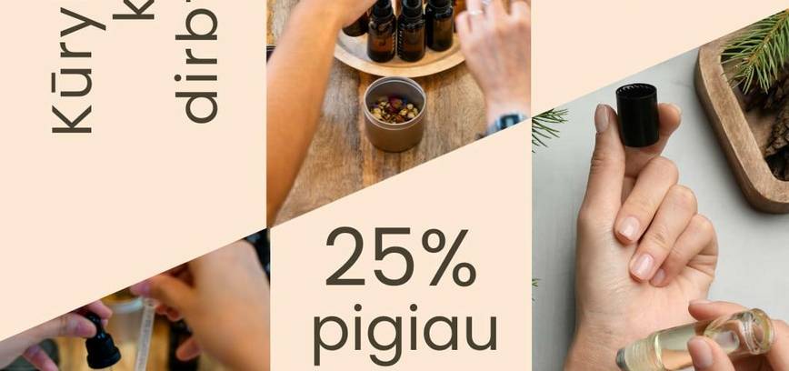 We invite you to a creative personal fragrance workshop at the Elektrėnai Culture Center.