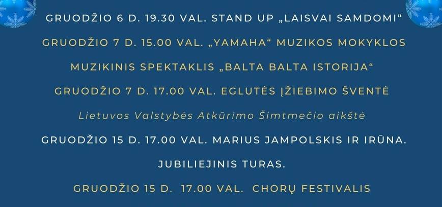 December events in the wards