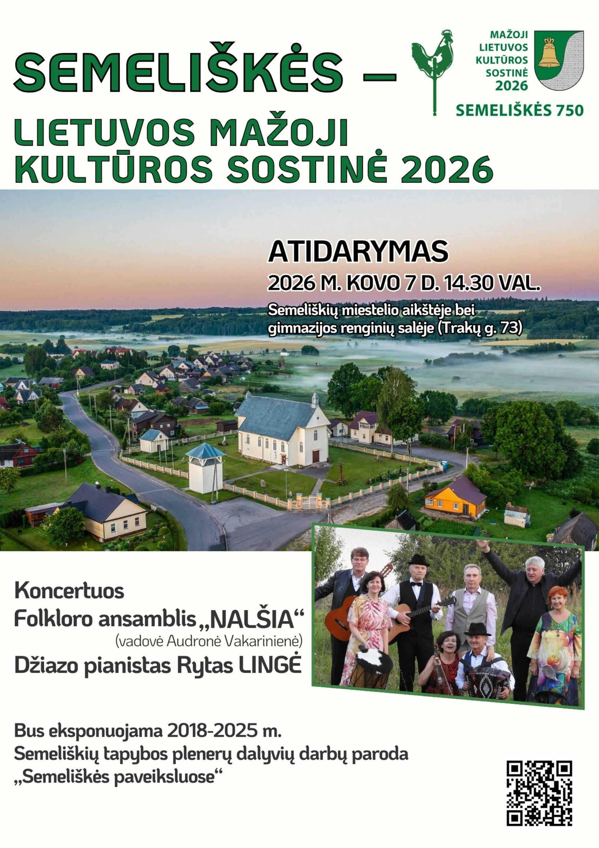 Semeliškės mažoji kultūros sostinė 2026 | Atidarymas