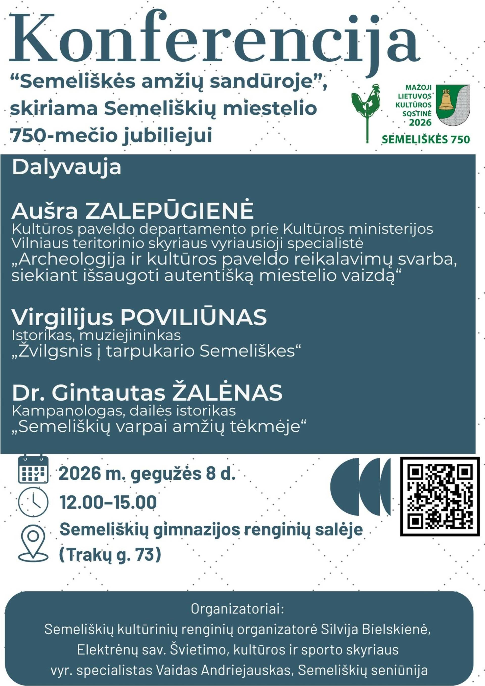 „Semeliškės amžių sandūroje“ – konferencija, skirta Semeliškių miestelio 750-mečio jubiliejui