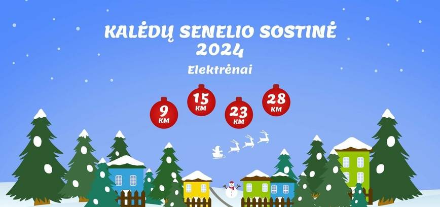 Kalėdų senelio sostinė 2024 | Pėsčiųjų žygis | Elektrėnai