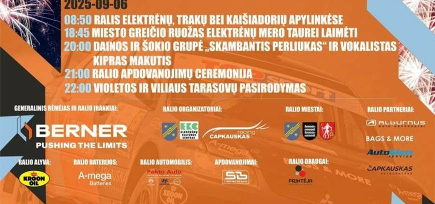 Berner Rally Elektrėnai dešimtmetis