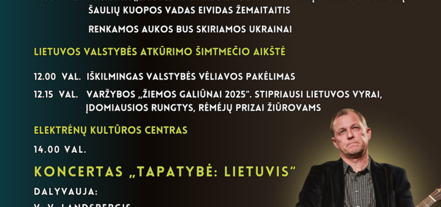 February 16th, Lithuanian State Restoration Day | Elektrėnai