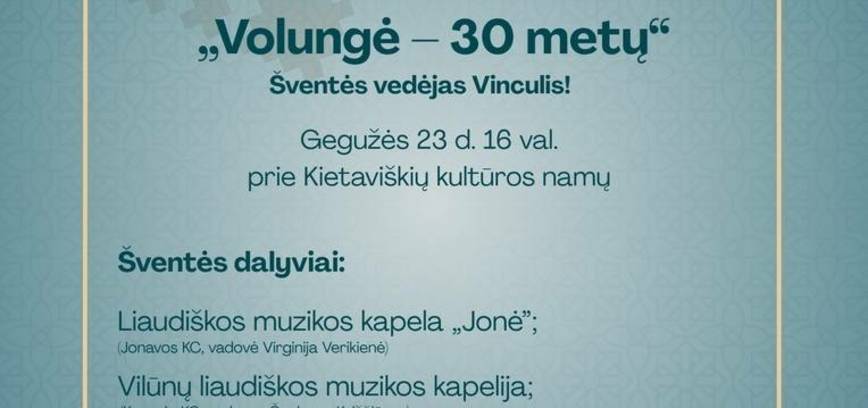 Kapelų sambūris ,,Volungė 30 metų