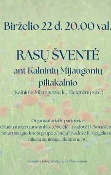 Rasų šventė ant Kalninių Mijaugonių piliakalnio