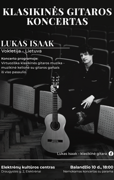Lukas Isaak | Klasikinės gitaros koncertas