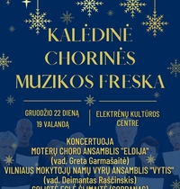 Christmas choral music mural (with soloist Egle Šlimaite
