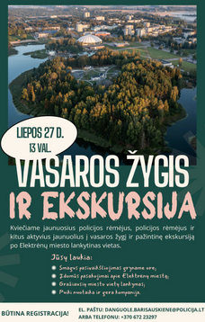 Vasaros žygis ir ekskursija 2026