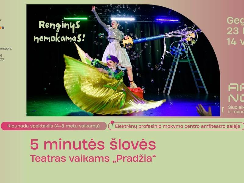5 minutės šlovės: klounada spektaklis vaikams | FESTIVALIS ARS NOVA