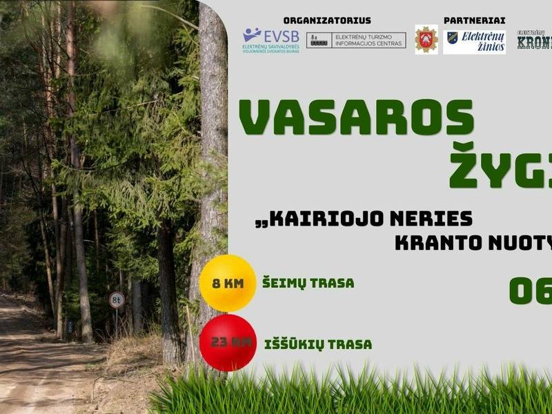 Vasaros žygį „Kairiojo Neries kranto nuotykiai“ 2026