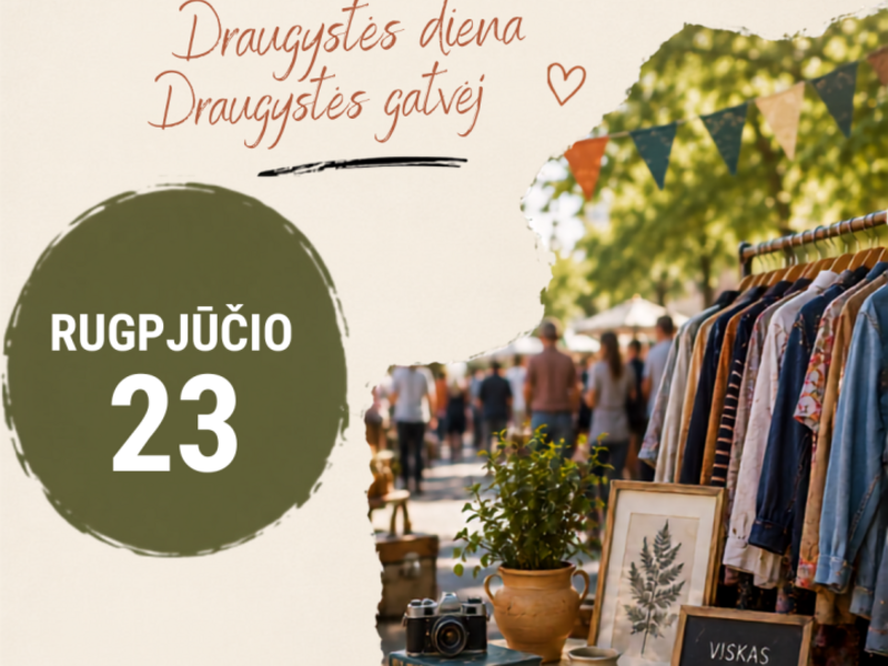 Elektrėnai flea market "Friendship Day on Friendship Street"