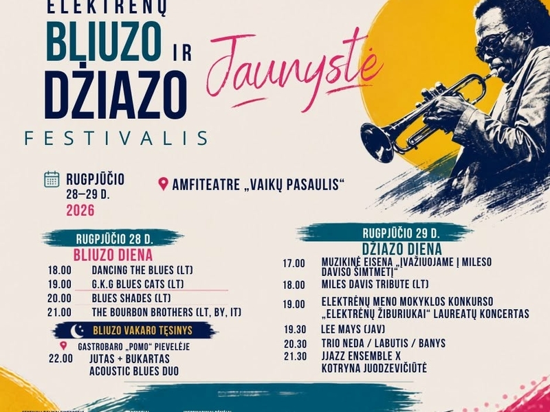 Elektrėnų bliuzo ir džiazo festivalis „Jaunystė 2026“