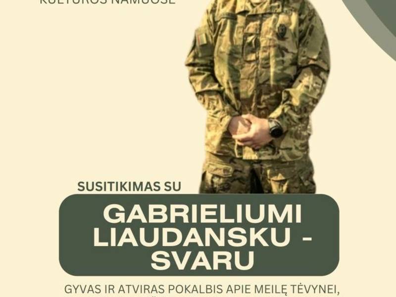 Susitikimas su Gabrieliu Liaudansku- Svaru | Kietaviškės